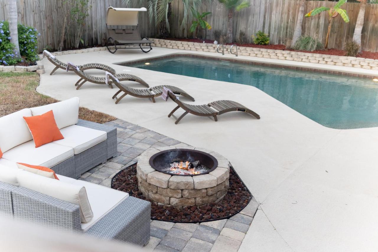 ג'קסונוויל ביץ' Pool & Hot Tub Home W Game Room! 1 Mile To Beach! מראה חיצוני תמונה